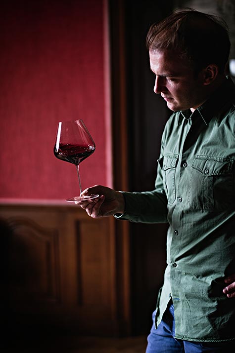 Dégustation de vin rouge